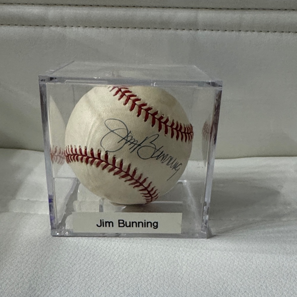 Autographed Jim Bunning Baseball